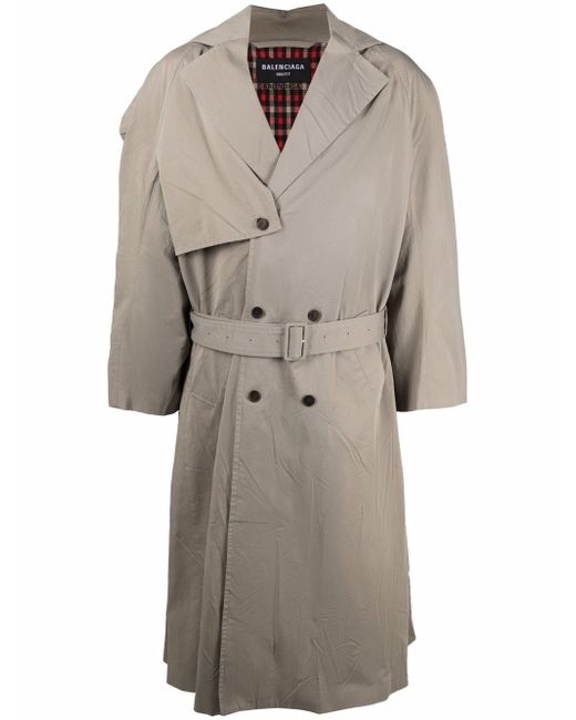 Balenciaga belted oversize trench coat