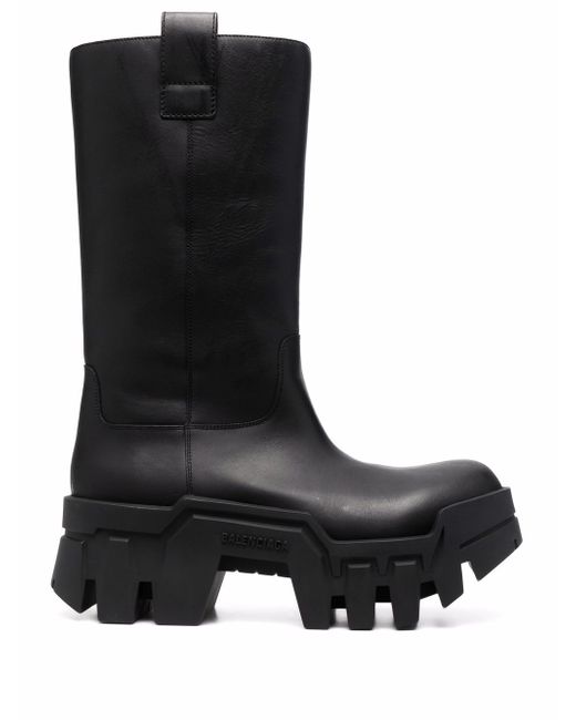 Balenciaga Bulldozer leather boots
