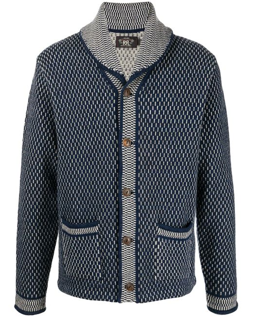 Ralph Lauren Rrl jacquard-knit shawl-collar cardigan
