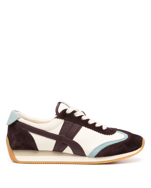 Tory Burch panelled lace-up trainers
