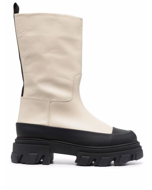 Ganni Tubular chunky-sole boots