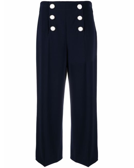 Boutique Moschino double breasted cropped trousers