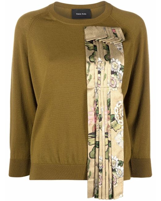 Simone Rocha pleated-detail sweatshirt
