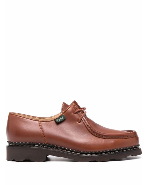 Paraboot lace-up leather loafers