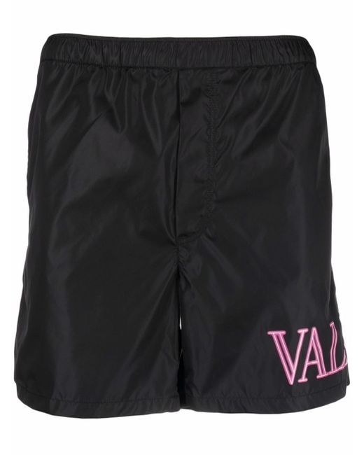 Valentino logo-print swim shorts