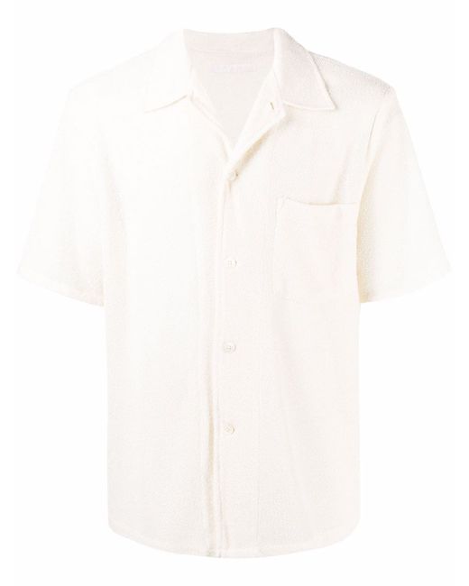 Our Legacy textured-finish short-sleeved box shirt