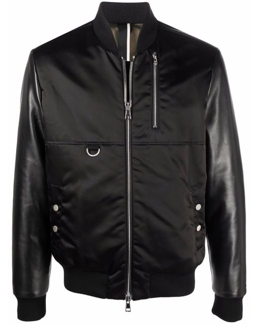 Low Brand zip-up leather jacket