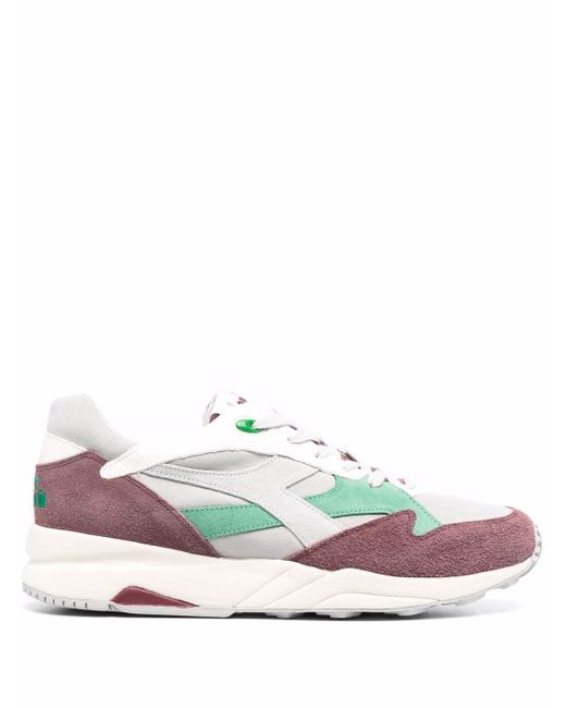 Diadora panelled low-top leather sneakers