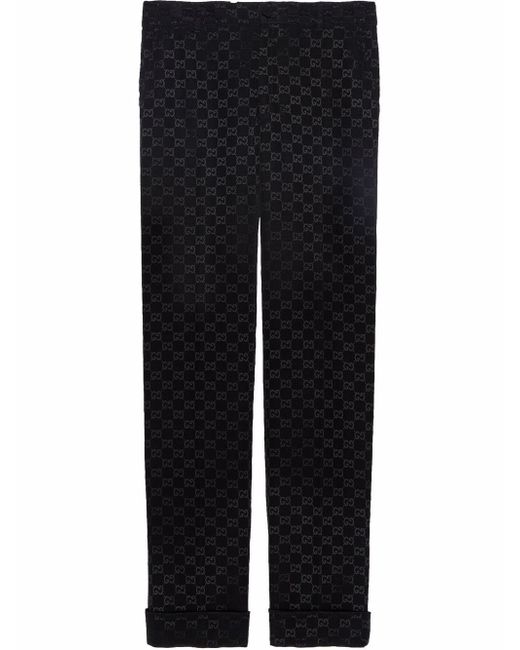 Gucci GG-canvas tailored relaxed trousers