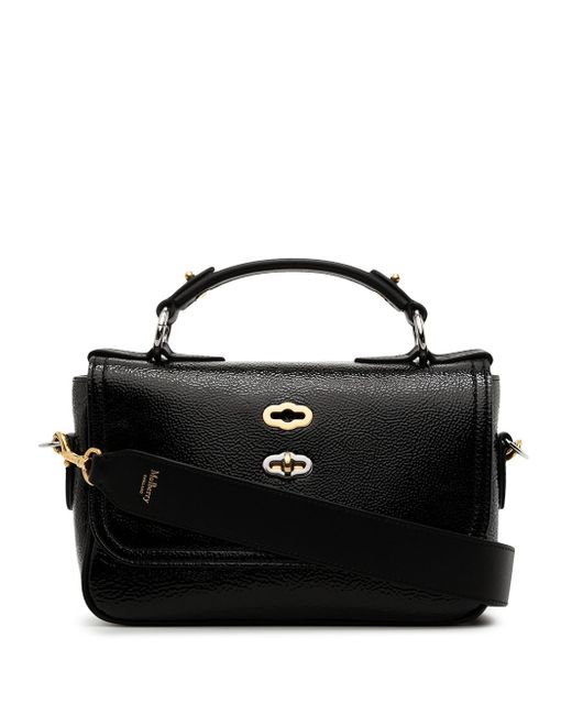 Mulberry small Bryn spony patent leather satchel