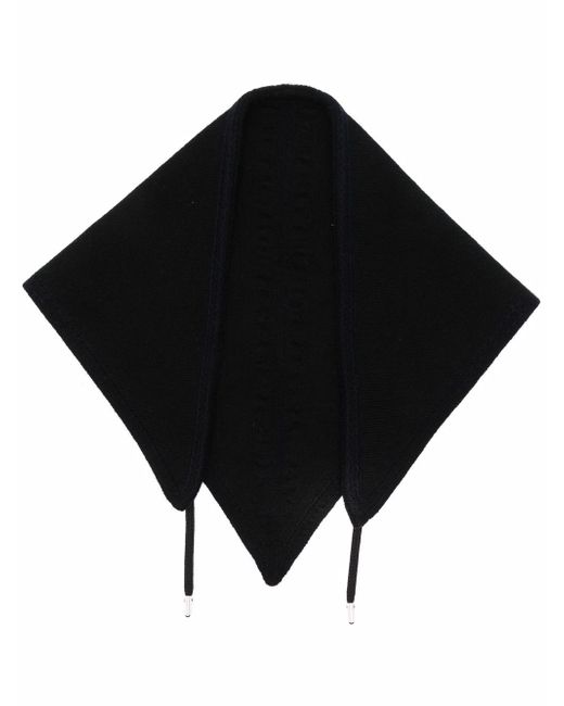 Barrie drawstring-fastening cashmere scarf