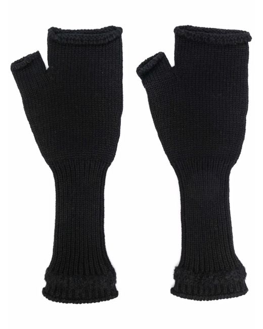 Barrie fingerless cashmere gloves