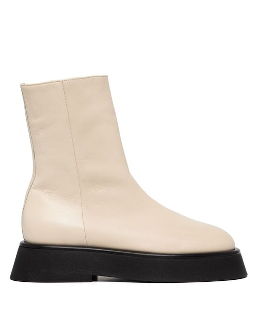 Wandler side-zip ankle leather boots
