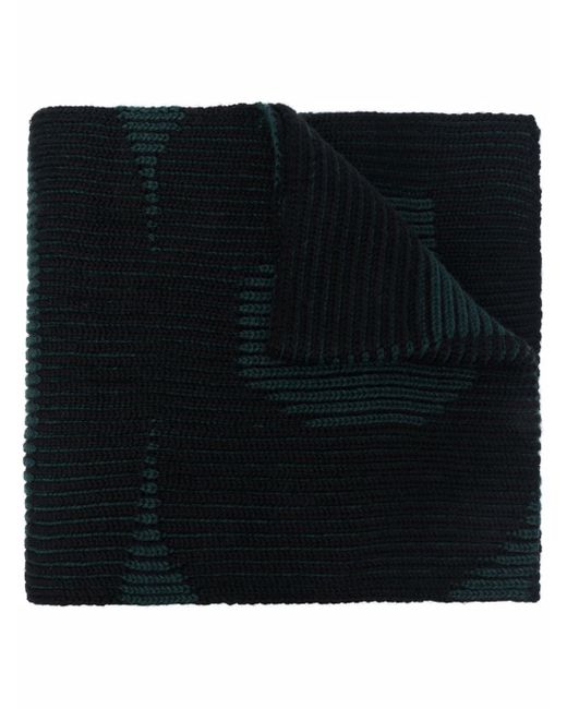 Balenciaga knitted logo scarf