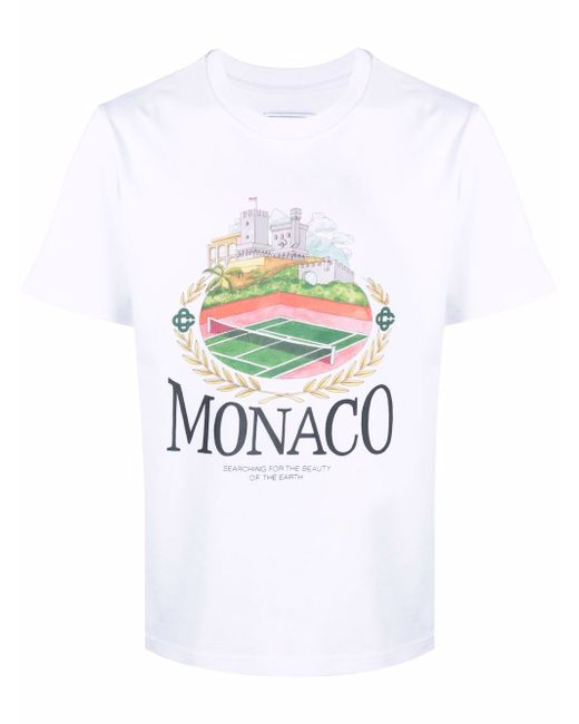 Casablanca graphic-print short-sleeve T-shirt