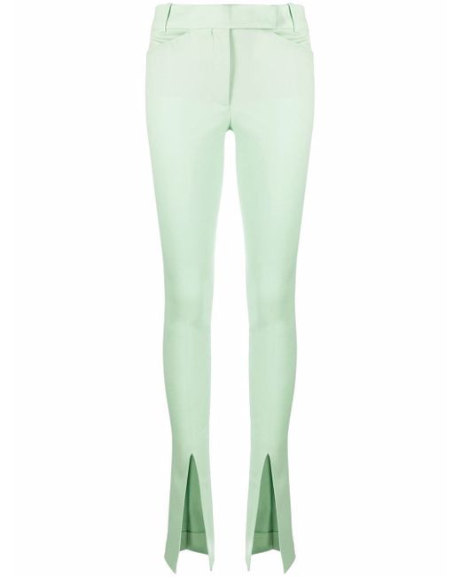 Attico slit-detail flared trousers
