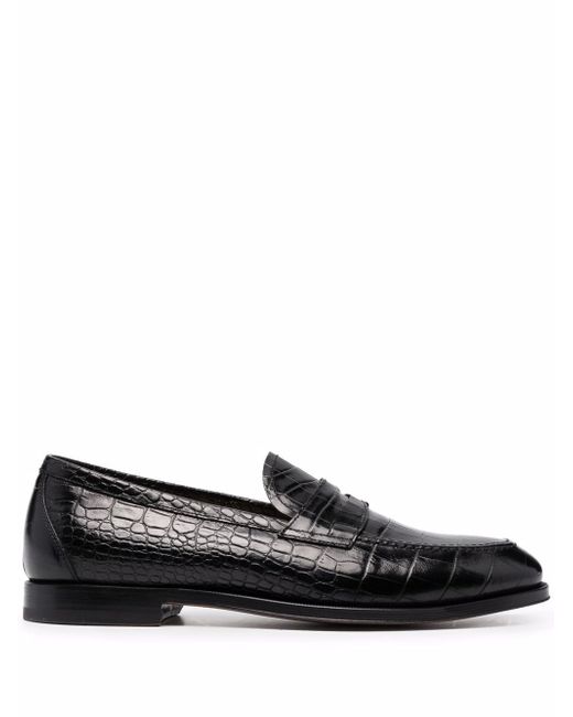 Scarosso Stefano crocodile-embossed loafers