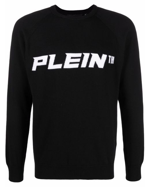 Philipp Plein logo-print crew neck jumper