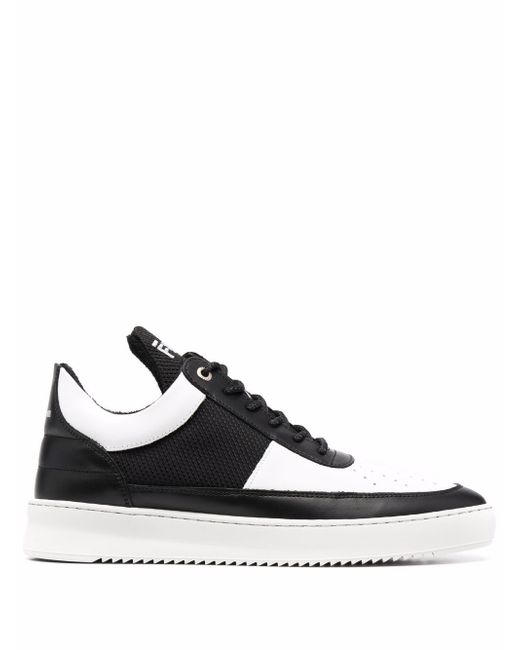 Filling Pieces two-tone panelled trainers