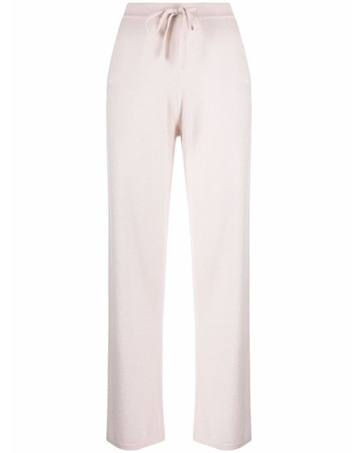Chinti And Parker drawstring-waist cashmere wide-leg trousers