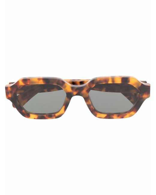 Retrosuperfuture tortoiseshell-effect oval-frame sunglasses