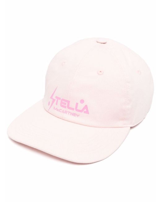 Stella McCartney logo-print flat-peak cap