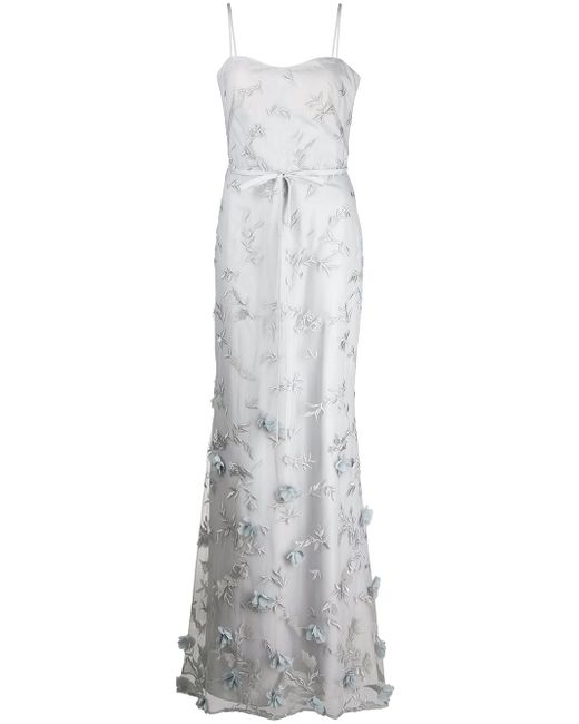 Marchesa Notte Bridesmaids embroidered floor-length gown