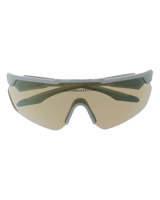 Billionaire Boys Club lens decal wraparound-frame sunglasses
