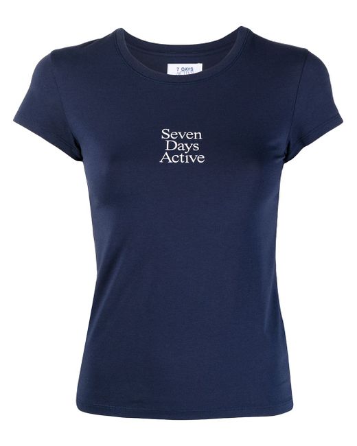7 Days Active logo-print short-sleeved T-shirt