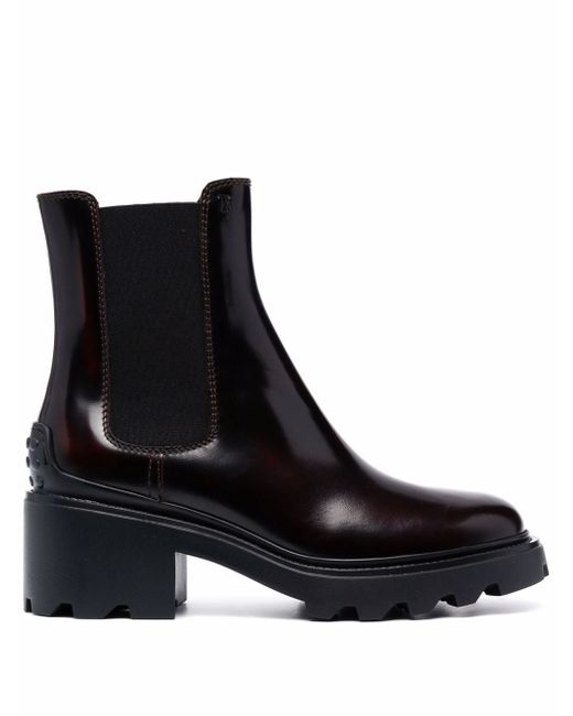 Tod's leather block-heel Chelsea boots