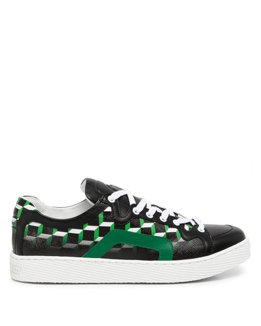 Pierre Hardy two-tone lace-up trainers