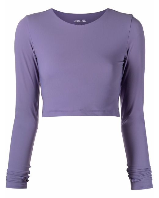 Dorothee Schumacher cropped long-sleeve top
