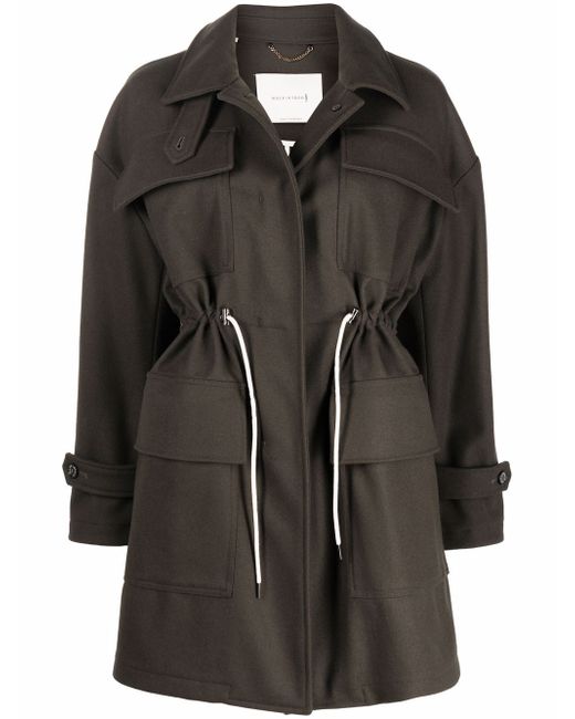 Mackintosh WOODHILL Dark Olive Wool Short Coat LM-1094