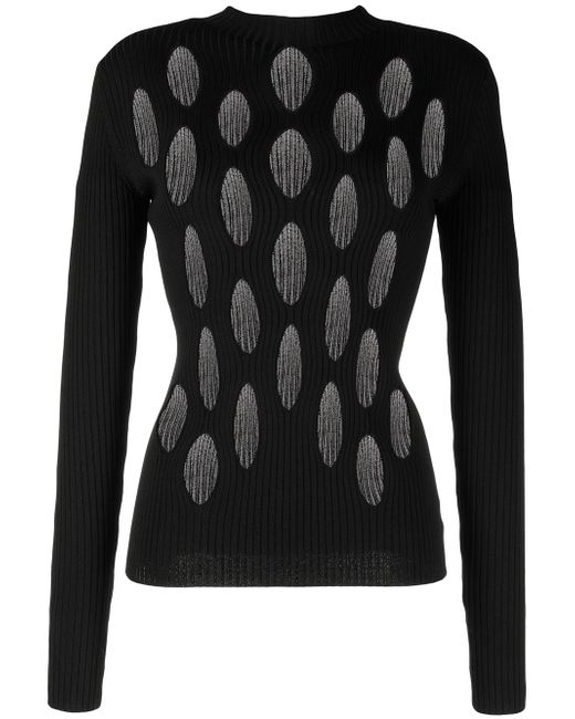 Dion Lee cut out-detail knitted top