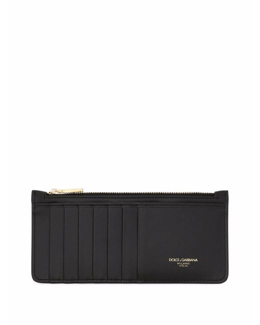 Dolce & Gabbana logo-print zipped wallet