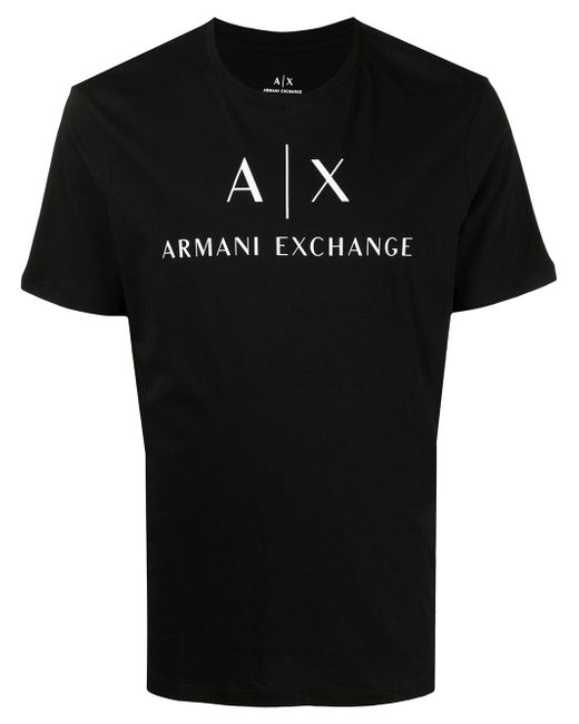 Armani Exchange logo-print cotton T-shirt