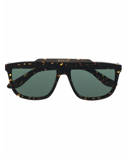 Gucci tortoiseshell aviator sunglasses