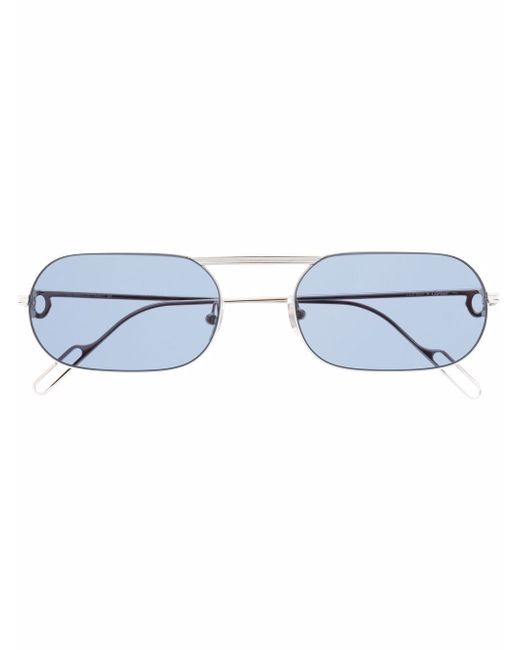 Cartier oval-frame metal sunglasses