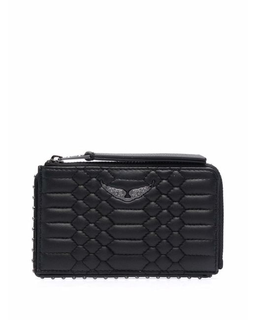 Zadig & Voltaire quilted leather wallet