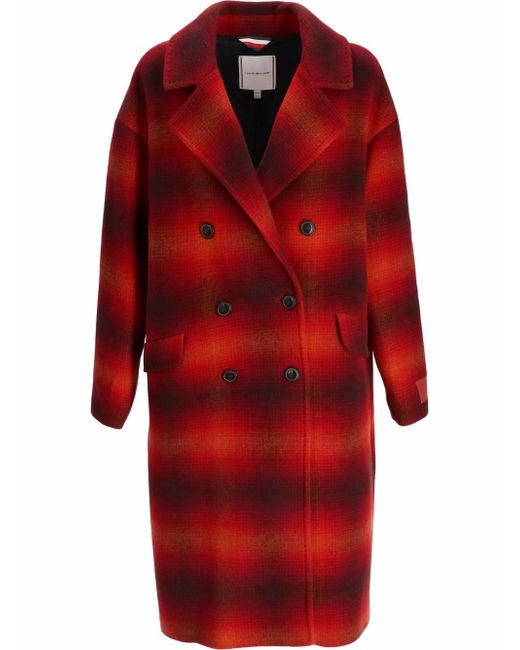 Tommy Hilfiger checked double breasted coat