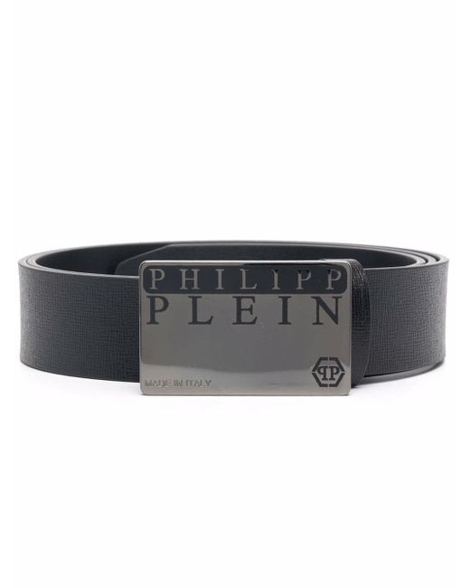 Philipp Plein logo buckle leather belt