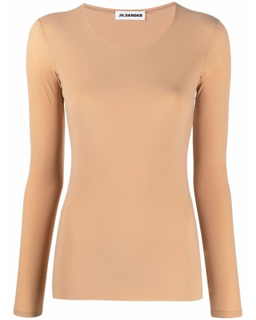 Jil Sander round-neck long-sleeve top