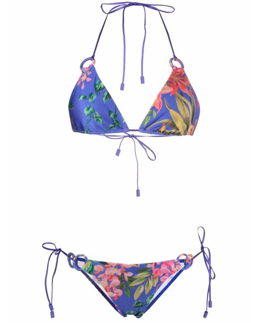Zimmermann Tropicana floral-print bikini set