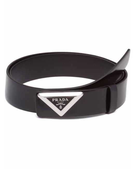 Prada triangle logo-detail belt