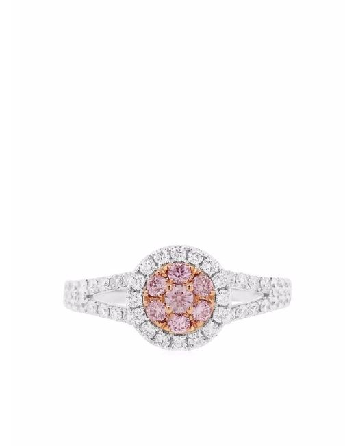 HYT Jewelry 18kt white gold Argyle pink diamond engagement ring