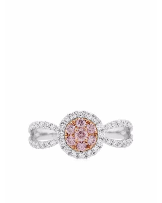 HYT Jewelry 18kt white gold Arygle pink diamond engagement ring