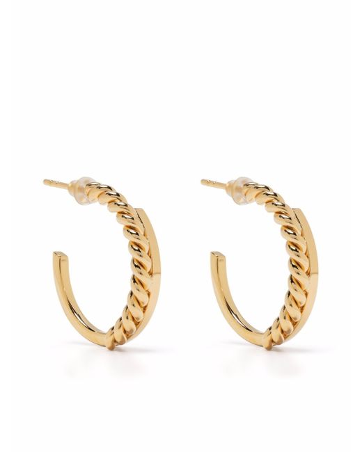 Isabel Lennse twist-detail hoop earrings