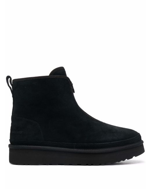 White Mountaineering zip-up suede boots