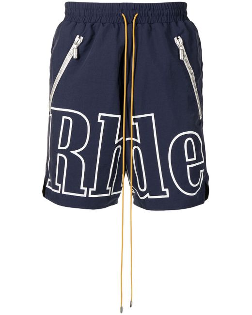 Rhude logo print casual shorts