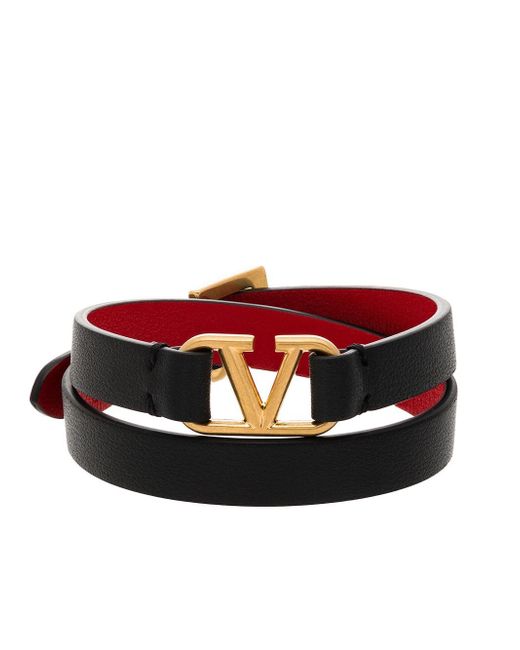Valentino Garavani VLogo double-strap bracelet